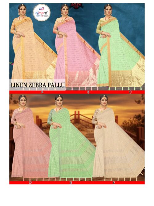 DNA-LINEN ZEBRA PALLU (TOP DYED REPAIR)