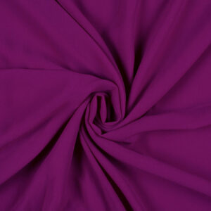 Wine Purple Plain Georgette Fabric