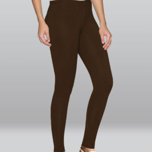 Brown Viscose Ankle Length Leggings