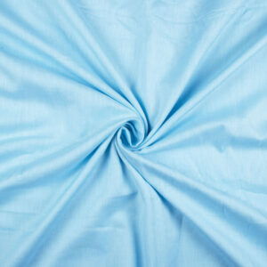 Plain Cotton Flex Fabric Powder Blue