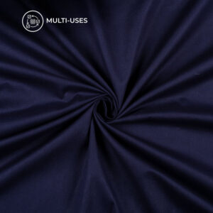 Plain Cotton Flex Fabric Navy Blue