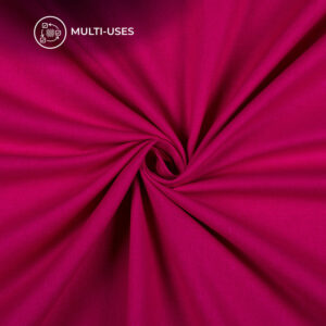 Plain Cotton Flex Fabric Magenta Pink
