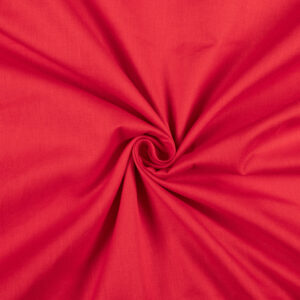 Plain Cotton Flex Fabric Cherry Red