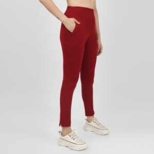 Maroon Straight Pant