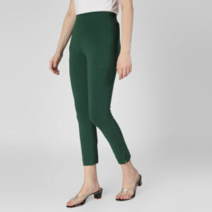Bottle Green Straight Pant
