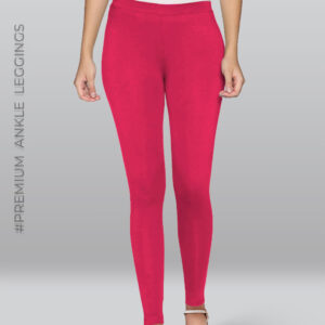 Pink Viscose Ankle Length Leggings