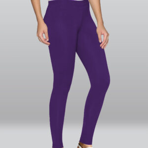 Purple Viscose Ankle Length Leggings