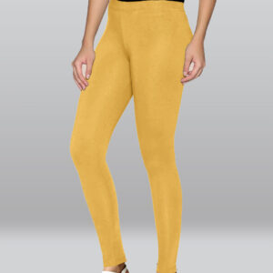 Viscose Ankle Length Leggings (Yellow)