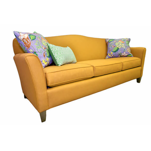 Bold Sleek Slope Armrests Sofa